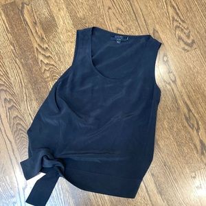 All Saints 100% silk black tank top, excellent condition